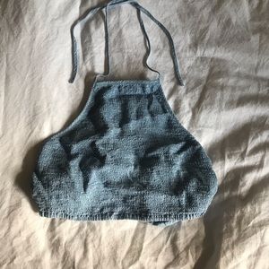 Tie around halter top